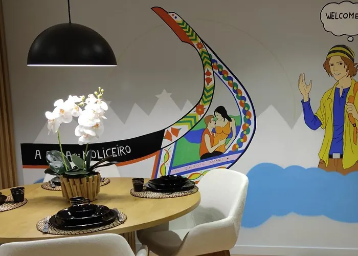 A Proa Do Moliceiro - King Bed With Mirror Apartment